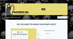 Desktop Screenshot of deathdate.org