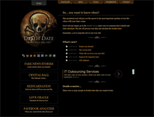 Tablet Screenshot of deathdate.info